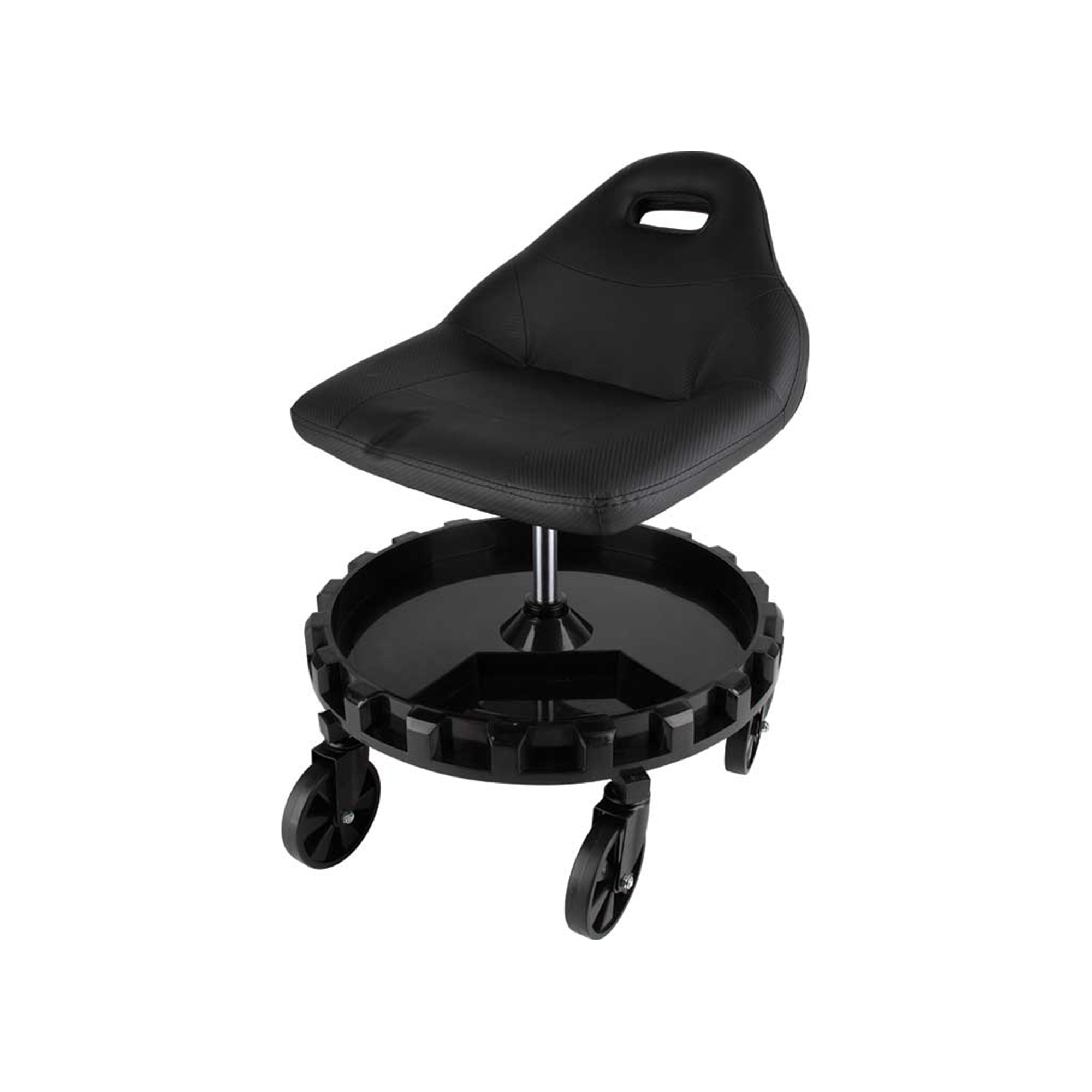 Traxion ProGear Race Seat — 13.5in.–17.5in. Adjustable Height, Ergonomic Design, Gear Tray, 400-Lb. Capacity, Model# TXN2-702